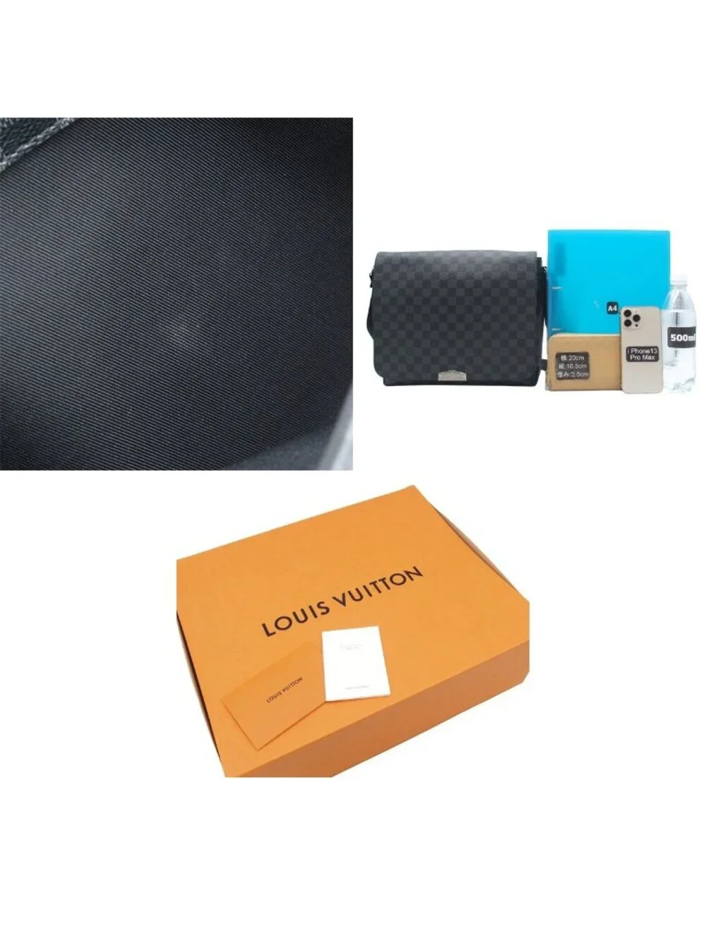 Louis Vuitton District MM Nv2 Black Damier Graphite Canvas Shoulder Bag